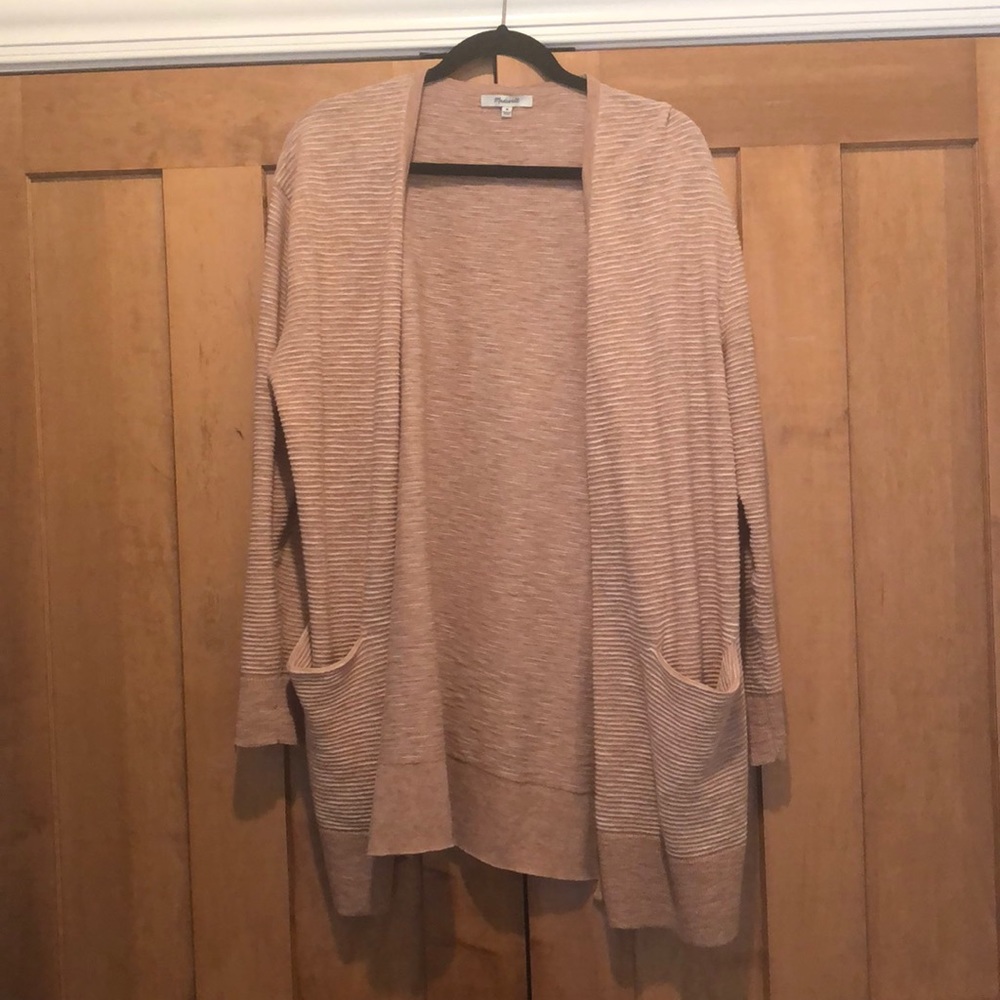 Madewell Ryder Striped Longline Cardigan